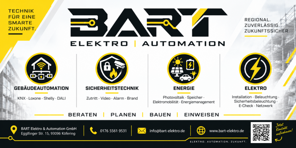 BART Elektro & Automation – Elektrotechnik, Gebäudeautomation, Sicherheitstechnik und Energie