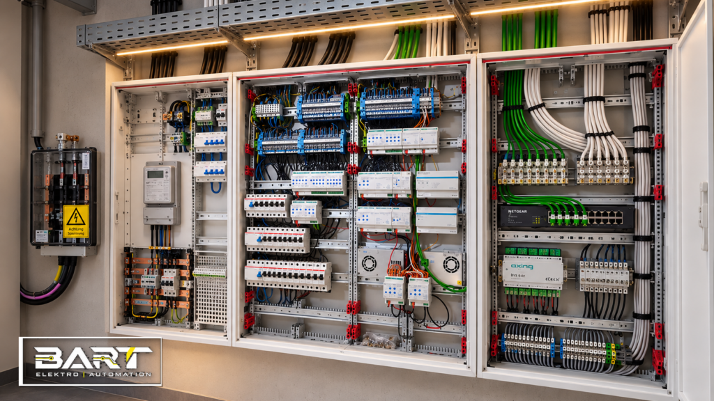 Elektroverteilung mit Steuerungs- und Automationskomponenten